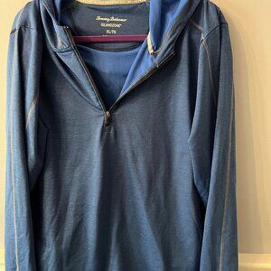 Tommy Bahama 1/2 Zip Island Zone Hoodie EUC XL